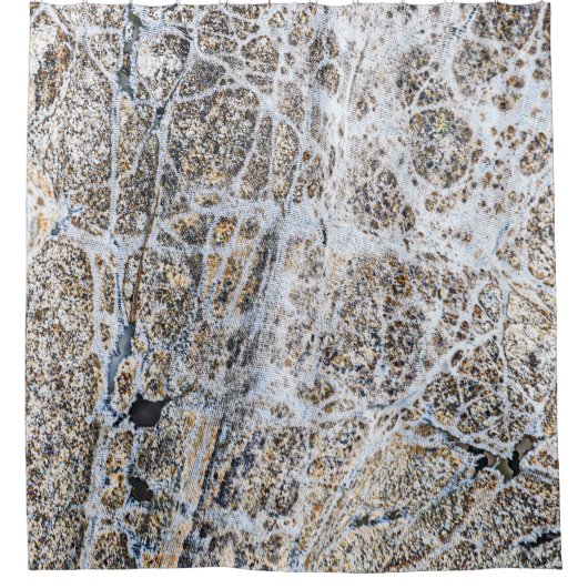 Rideaux De Douche Couleurs neutres Abstraites de Grunge (Devant)