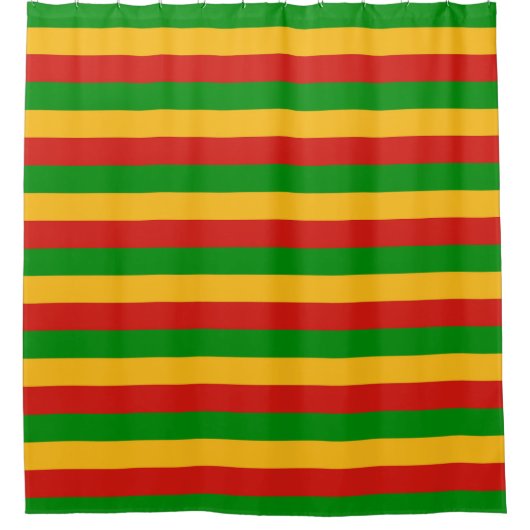 Rideaux De Douche COULEURS RASTAFARI + vos idées (Devant)