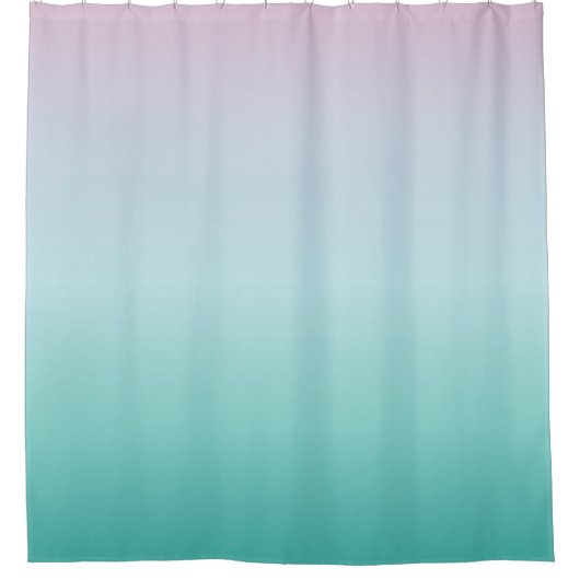 Rideaux De Douche Couleurs violettes turquoise (Devant)