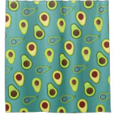 Rideaux De Douche Coupe Avocado été Vert dégradé Motif (Devant)