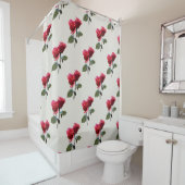 Rideaux De Douche Couple de roses (En situation)