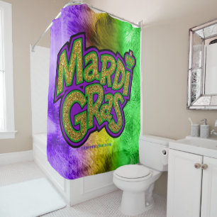 Rideaux De Douche Couronne festive de SlipperyJoe thème Mardi Gras r