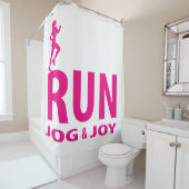 Rideaux De Douche Course, jogging et joie (En situation)