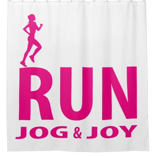 Rideaux De Douche Course, jogging et joie (Devant)