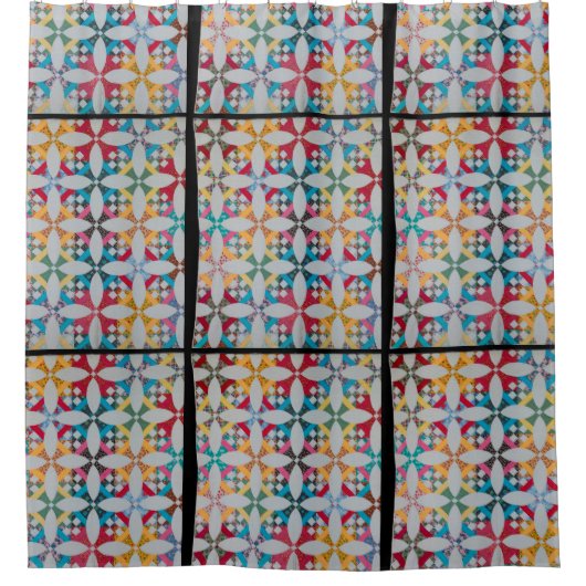 Rideaux De Douche courtepointe des cercles du Tennessee (Devant)