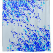 Rideaux De Douche Coussins de peinture bleu (Devant)