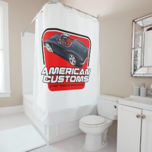Rideaux De Douche Coutumes américaines Corvette