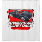 Rideaux De Douche Coutumes américaines Corvette (Devant)