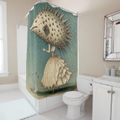 Rideaux De Douche Couture de poisson (En situation)