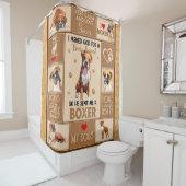 Rideaux De Douche Couverture de chien de boîte personnalisée, cadeau (En situation)