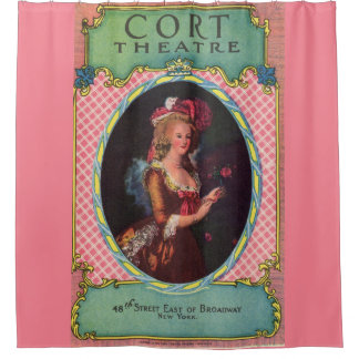 Rideaux De Douche Couverture de la feuille de théâtre de Cort 1930
