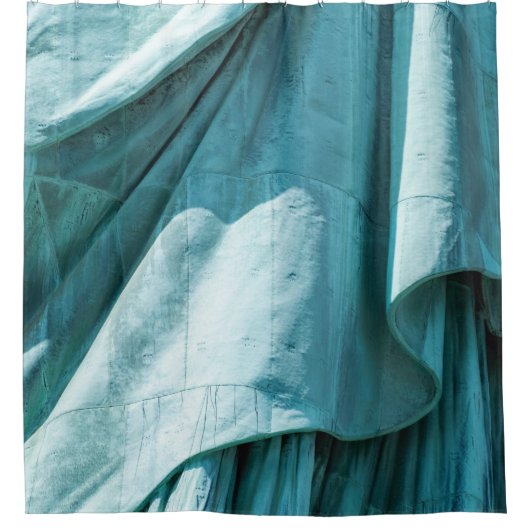 Rideaux De Douche couverture en tissu turquoise (Devant)