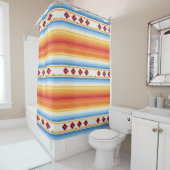 Rideaux De Douche Couverture traditionnelle de Serape de Mexicain (En situation)