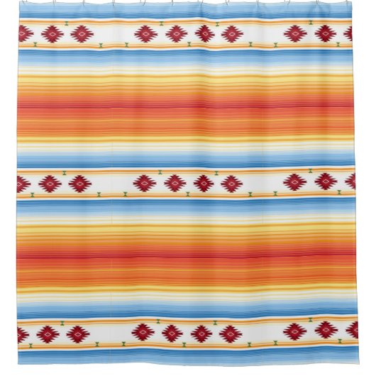 Rideaux De Douche Couverture traditionnelle de Serape de Mexicain (Devant)