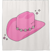 Rideaux De Douche Cowboy Casquette Preppy rose (Devant)