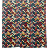 Rideaux De Douche Cozy Autumn Tones Weave Pattern (Devant)