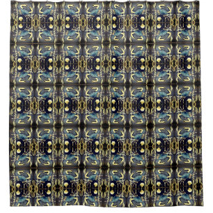 Rideaux De Douche Crabe bleu Abstrait