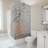 Rideaux De Douche Cracked gray wall paint (En situation)