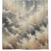 Rideaux De Douche Crackle rustique Abstrait (Devant)