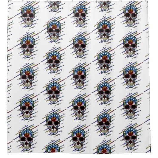 Rideaux De Douche crâne (Devant)