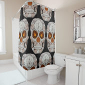 Rideaux De Douche Crâne 11 de feuille d'Aspen (En situation)