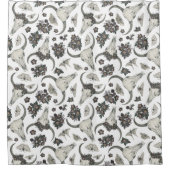 Rideaux De Douche Crâne animal gothique avec fleurs Motif (Devant)
