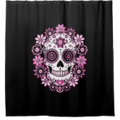 Rideaux De Douche Crâne de sucre rose (Devant)