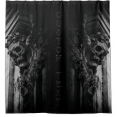 Rideaux De Douche Crâne des ailes de pierre (Devant)