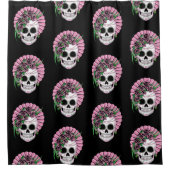 Rideaux De Douche Crâne Lady Sugar (Devant)