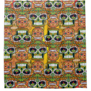 Rideaux De Douche Crânes à sucre