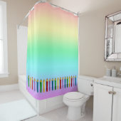 Rideaux De Douche Crayons de couleur (En situation)