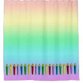 Rideaux De Douche Crayons de couleur (Devant)