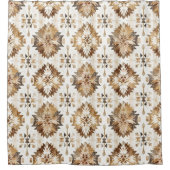 Rideaux De Douche Cream Brown Native Tribal (Devant)