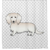 Rideaux De Douche Cream Long Cheveux Dachshund mignonette Cartoon Ch (Devant)