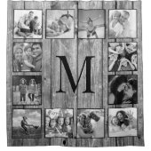 Rideaux De Douche Create Your Custom Photo Collage Rustic Farmhouse (Devant)