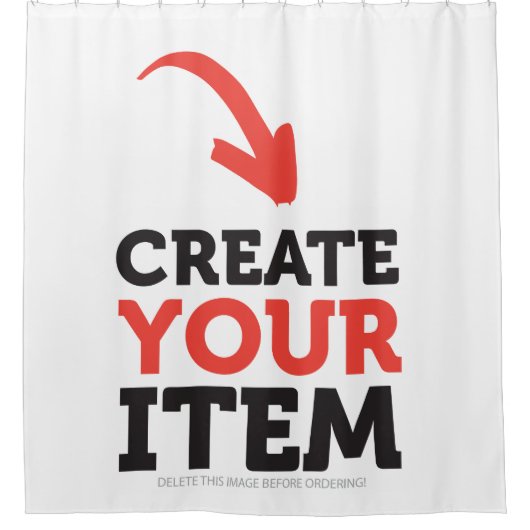 Rideaux De Douche CREATE-YOUR-OWN DIY Custom upload your design (Devant)