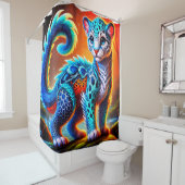 Rideaux De Douche Créature de chat (En situation)