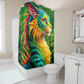 Rideaux De Douche Créature de chat (En situation)