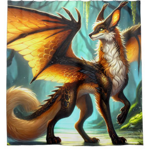 Rideaux De Douche Créature dragon