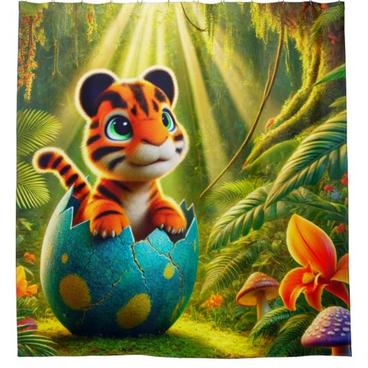 Rideaux De Douche Créature du bébé (Devant)