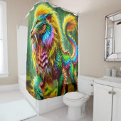 Rideaux De Douche Créature du lion (En situation)