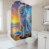 Rideaux De Douche Créature du lion (En situation)