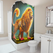 Rideaux De Douche Créature du lion (En situation)