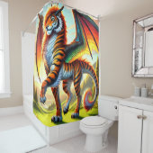 Rideaux De Douche Créature du tigre (En situation)