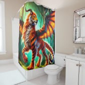 Rideaux De Douche Créature du tigre (En situation)