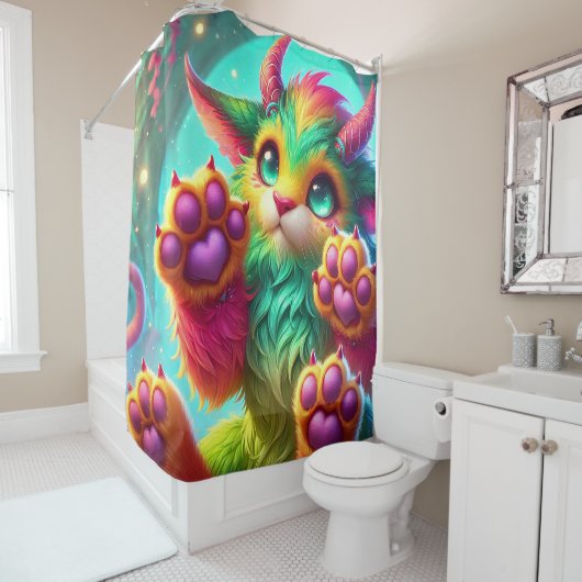 Rideaux De Douche Créature Imaginaire (En situation)