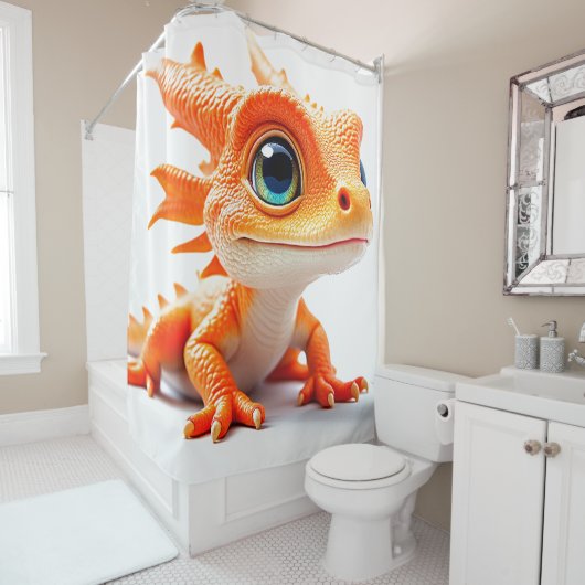Rideaux De Douche Créature Lizard pour bébé (En situation)