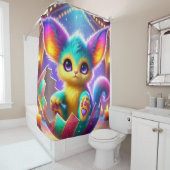 Rideaux De Douche Créature mignonne (En situation)