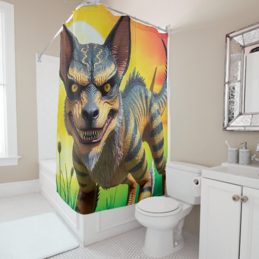 Rideaux De Douche Créature monstre (En situation)