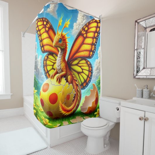 Rideaux De Douche Créature papillon (En situation)
